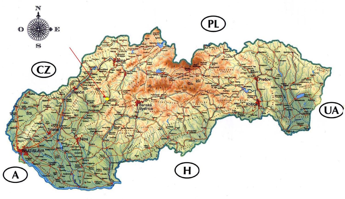 რუკა სლოვაკეთი ციხე