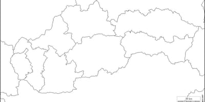 რუკა სლოვაკეთი ცარიელი 